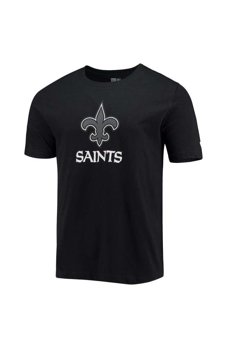 New Era Men's New Era Black New Orleans Saints Team Logo T-Shirt, Alternate, color, Black