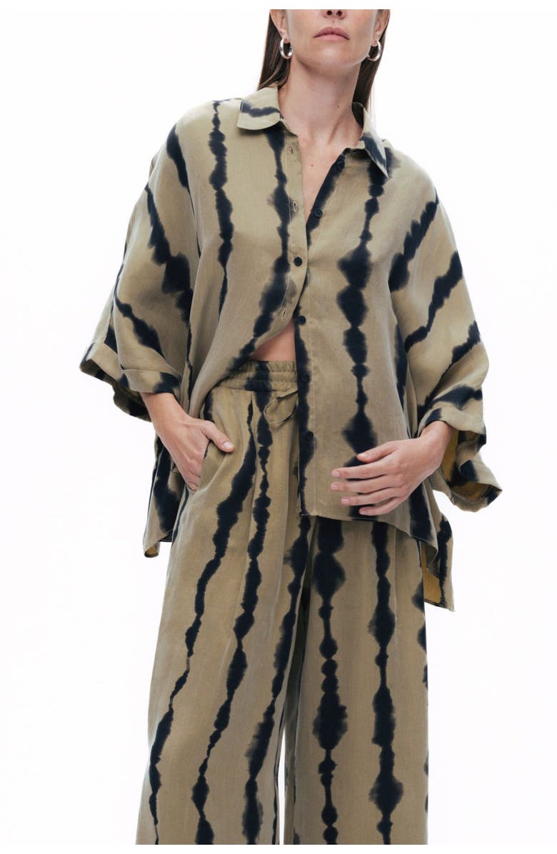 Nocturne Flowy Printed Shirt, Main, color, 