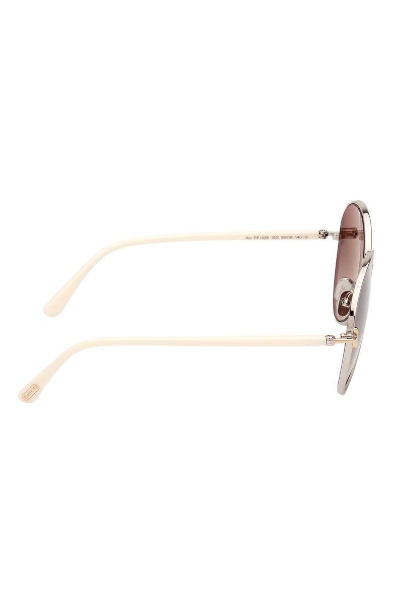 TOM FORD Rio 59mm Pilot Sunglasses | Nordstromrack display picture 1