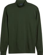 Scott Barber Pima Cotton Interlock Mock Neck Top