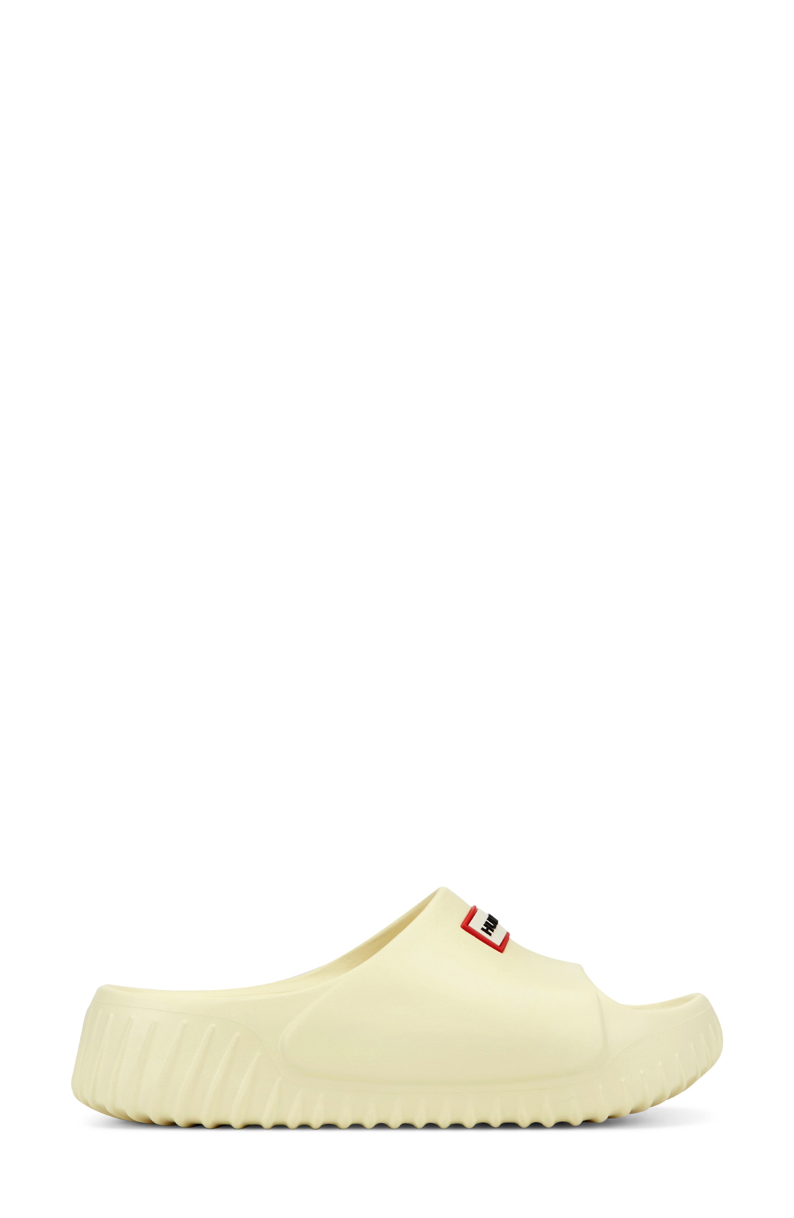 Hunter Faroe Platform Slide Sandal, Alternate, color, Yellow