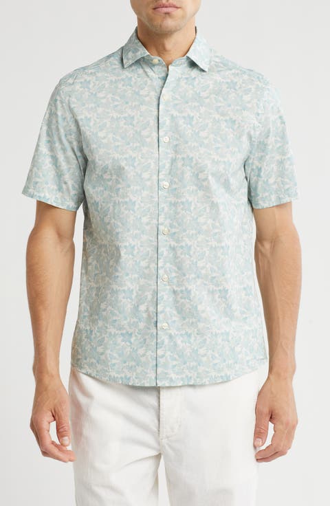 Sol Short Sleeve Cotton Button-Up Shirt