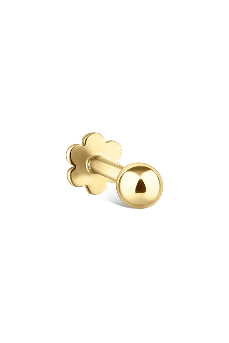 Ball Single Threaded Stud Earring, Main, color, YELLOW GOLD