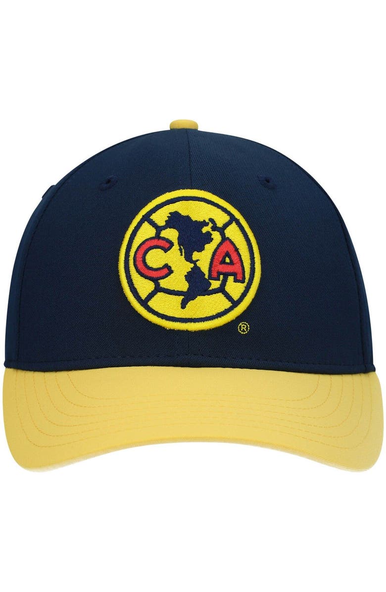 FAN INK Men's Navy/Yellow Club America Core Snapback Hat, Alternate, color,
