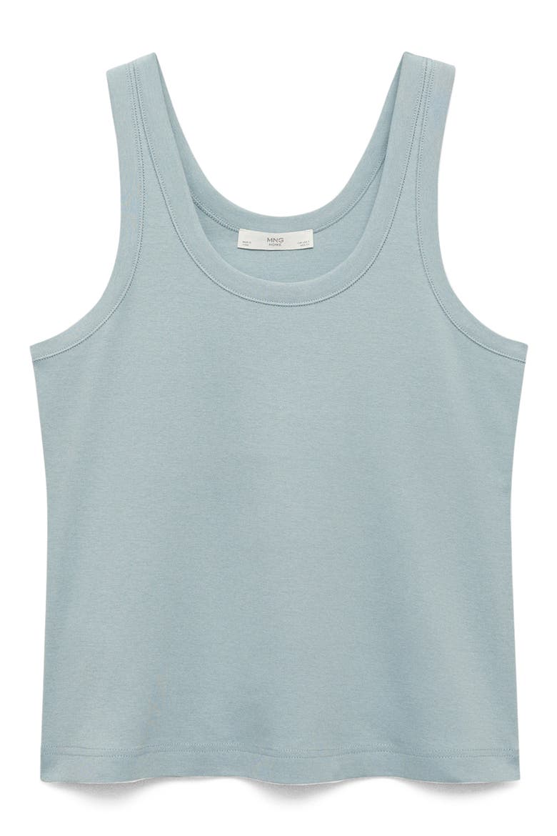 Scoop Neck Cotton Tank, Main, color, PASTEL MINT