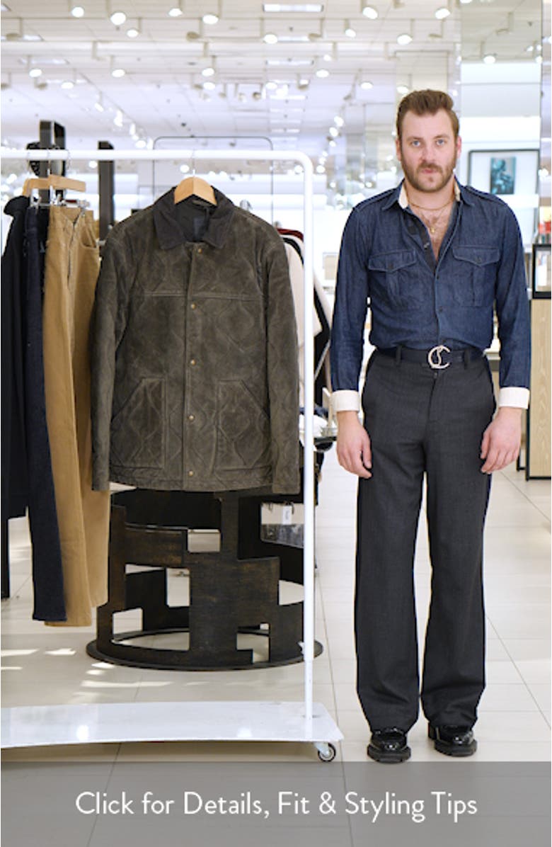 Dakota Quilted Suede Jacket, sales video thumbnail