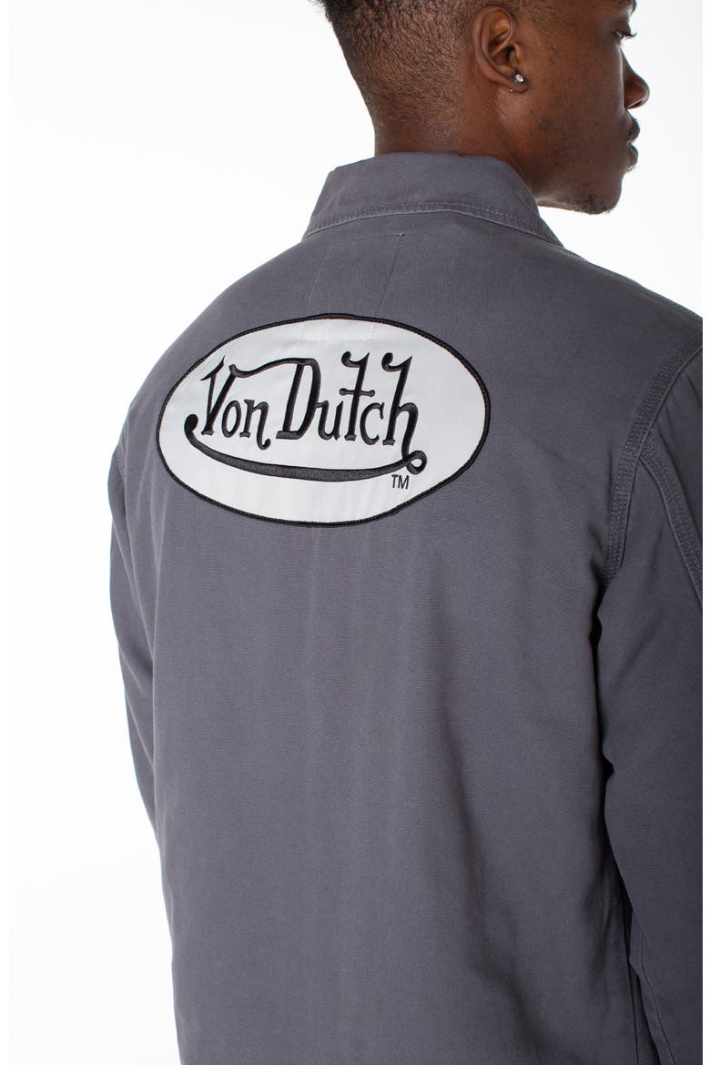 East Patch Collar Quilted Worker Jacket, Alternate, color, Wisp Tone