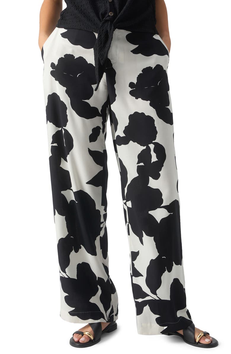 Sanctuary Print Wide Leg Pants, Alternate, color, 