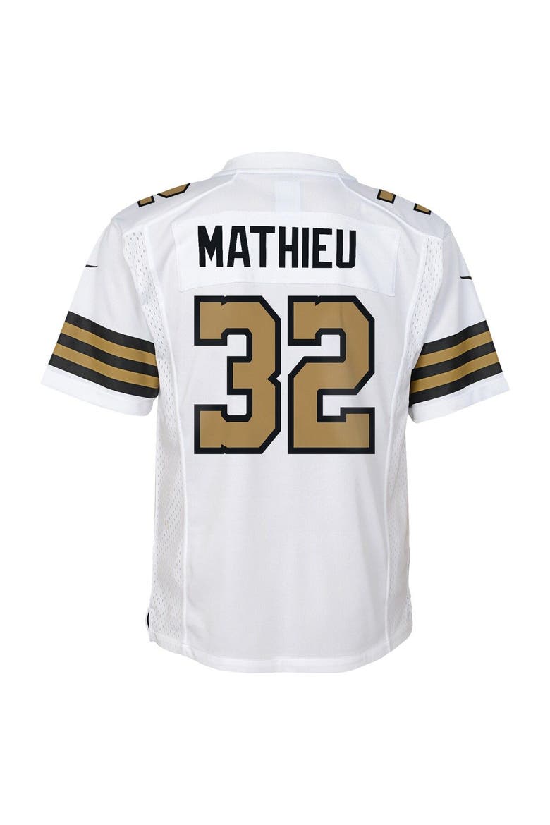 Youth Nike Tyrann Mathieu White New Orleans Saints Game Jersey, Alternate, color, White