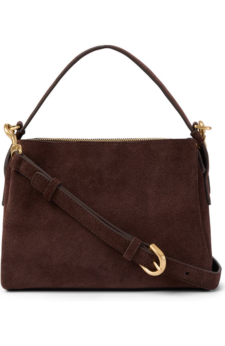 July Juliette Suede Crossbody, Main, color, Espresso