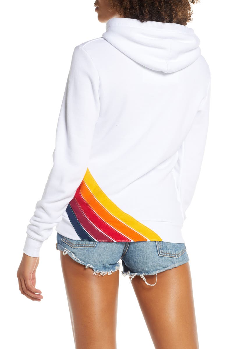Aviator Nation Cross Stripe Hoodie, Alternate, color, 
