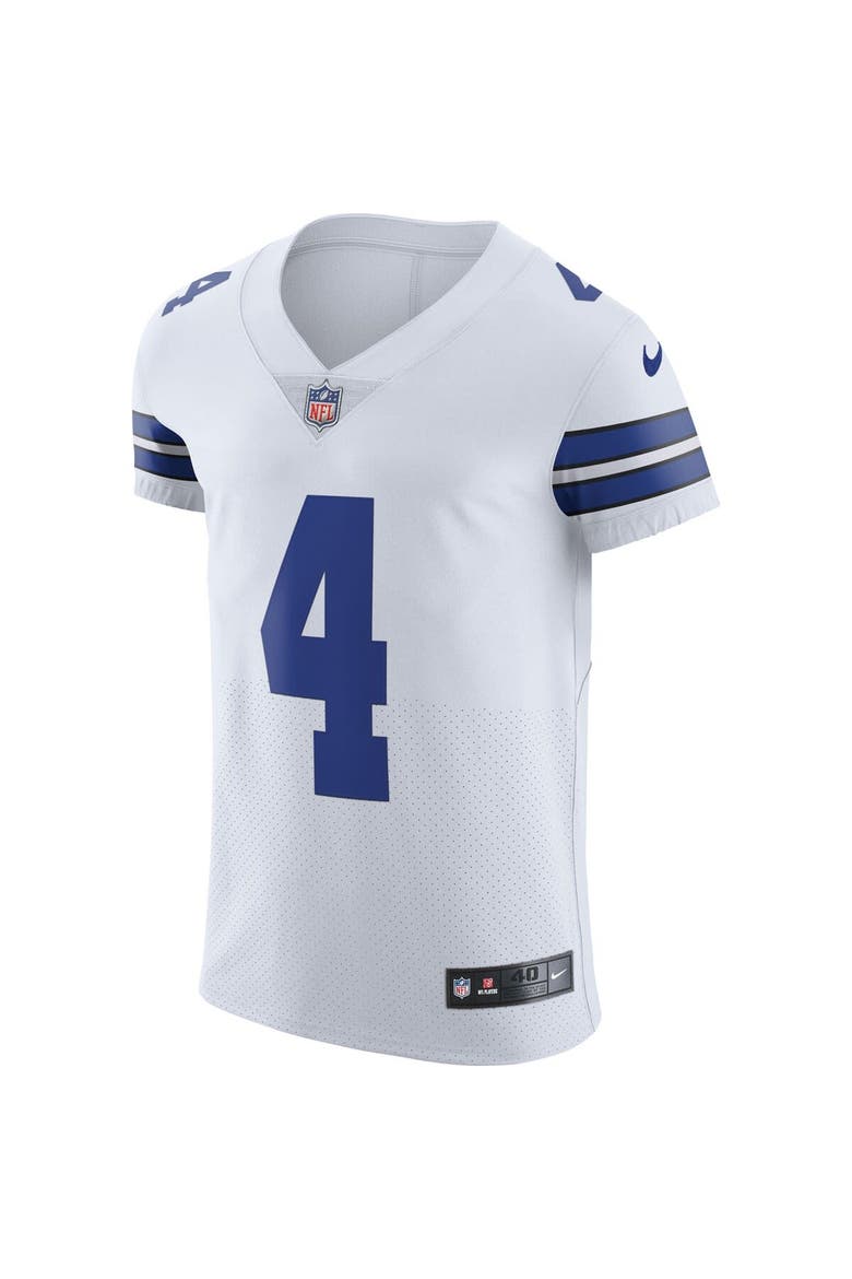 Men's Nike Dak Prescott White Dallas Cowboys Vapor Elite Player Jersey, Alternate, color, White