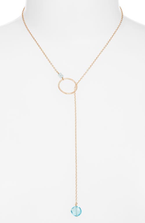 Nashelle Gwyneth Semiprecious Toggle Necklace In Gold