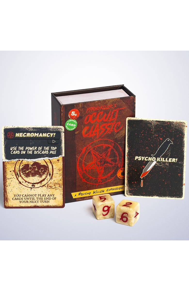 Psycho Killer Occult Classic Expansion Party Card Game, Alternate, color, Red