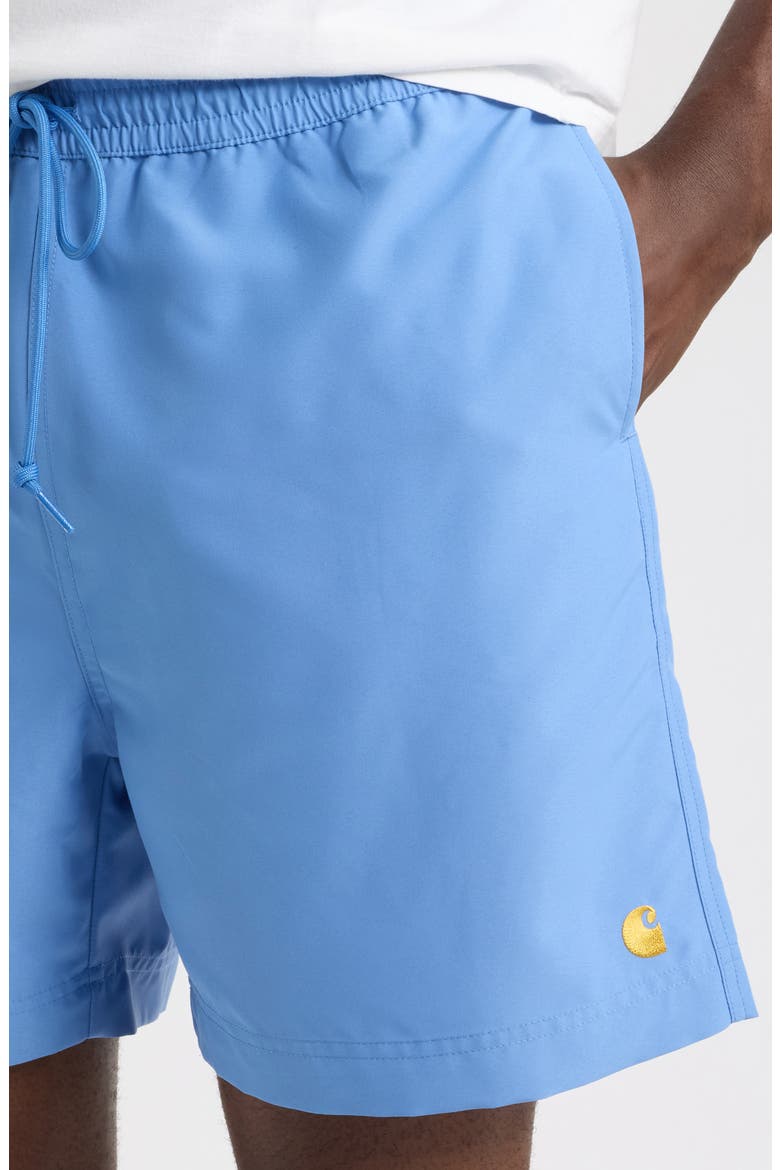 Chase Swim Trunks, Alternate, color, CURACAO / GOLD