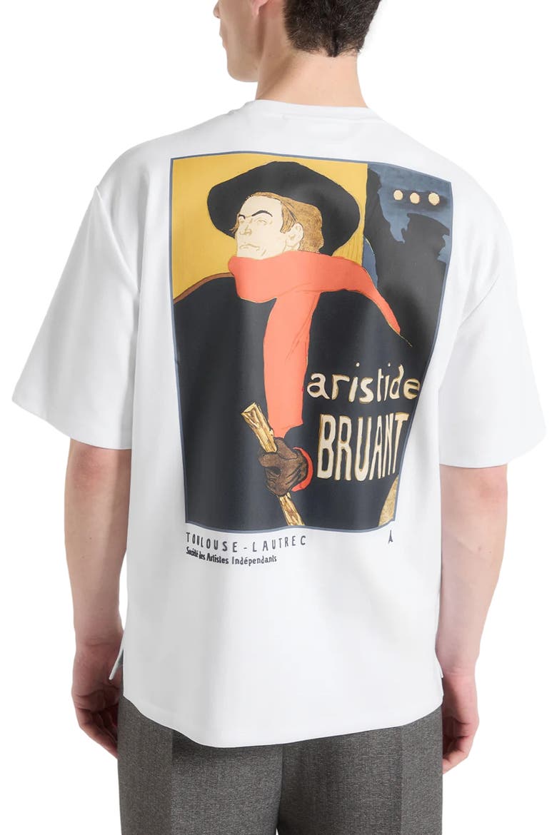 Art Nouveau Cotton T-Shirt, Alternate, color, White
