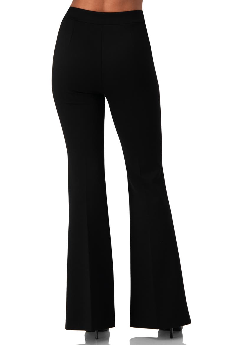 Semi-Flare Pants, Alternate, color, Black