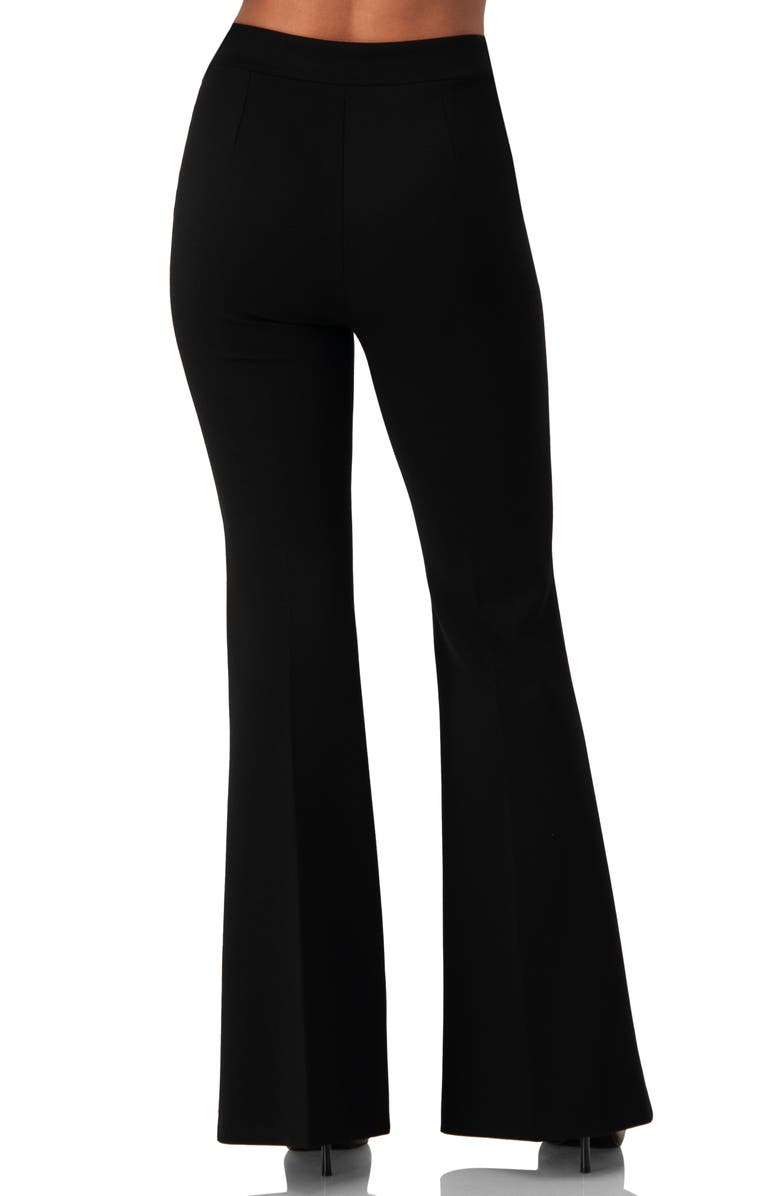IVONNE Semi-Flare Pants, Alternate, color, Black