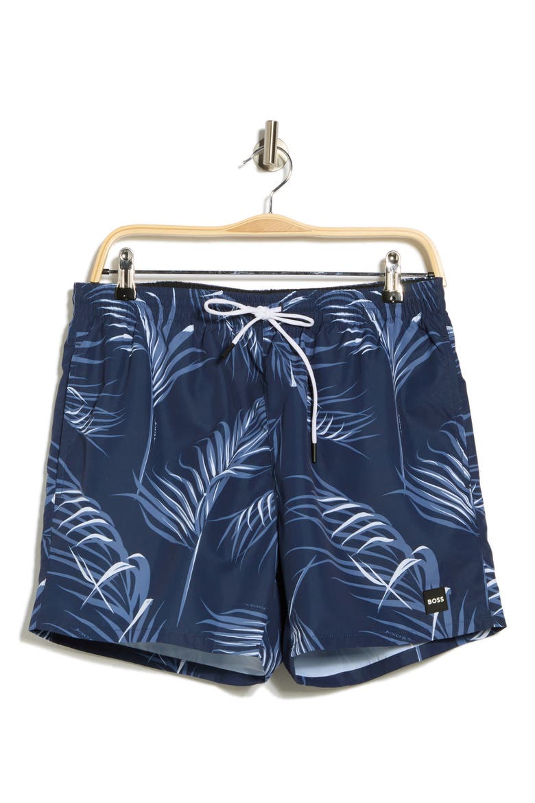 Piranha Swim Trunks, Alternate, color, OPEN BLUE
