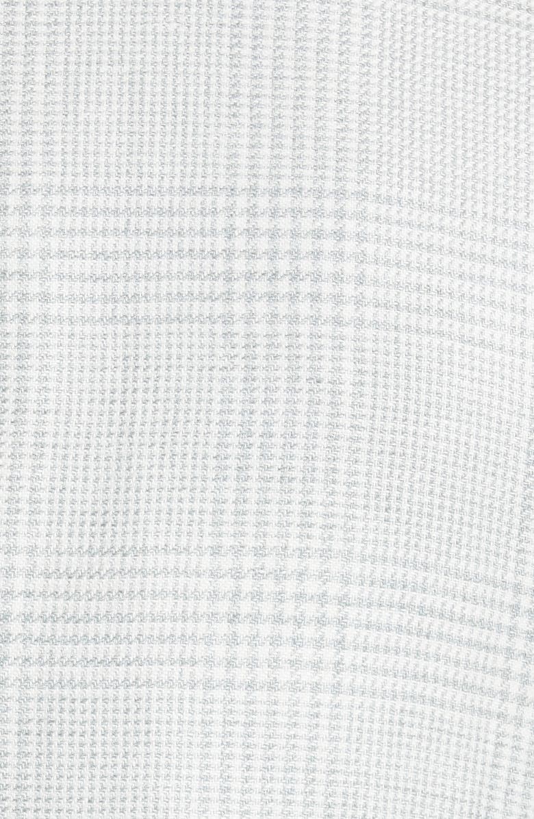 Eleventy Prince of Wales Plaid Linen, Wool & Silk Sport Coat, Alternate, color,