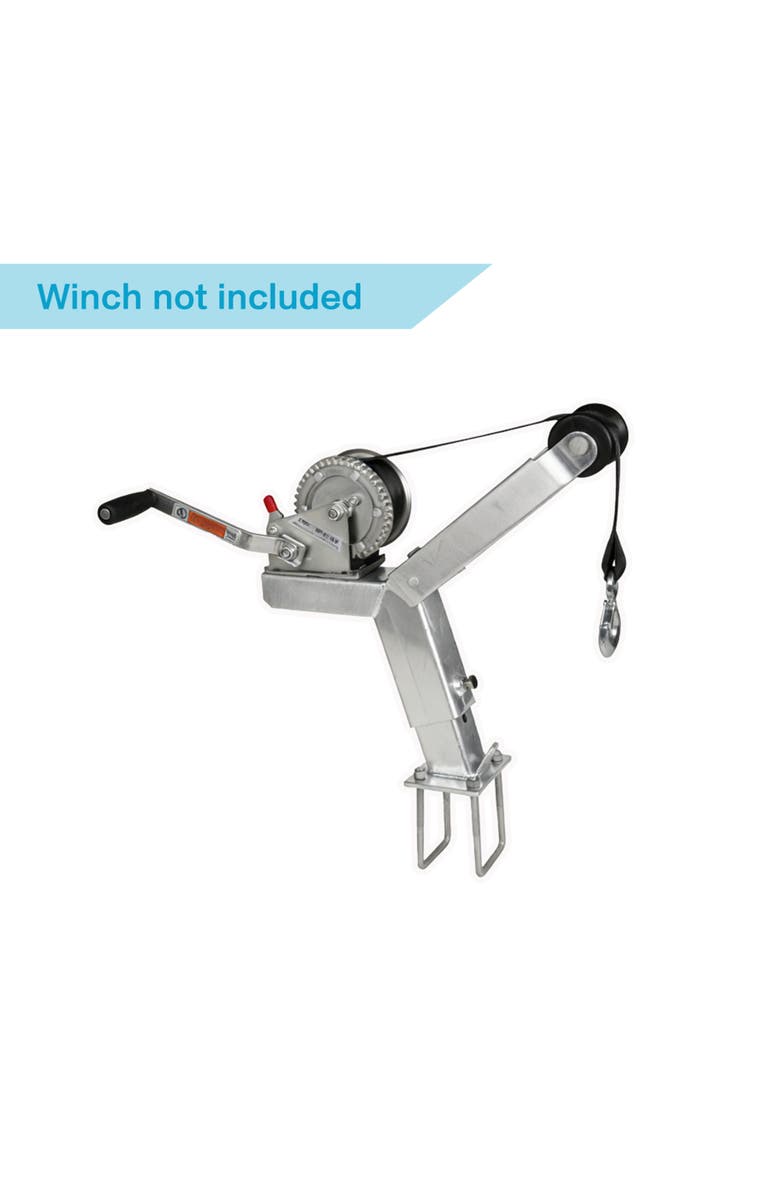 Trimate Boat Trailer Winch Post, Fits 3 to 5 Inch Tongue, 7x 3 Inch Winch Mount, Alternate, color, Silver