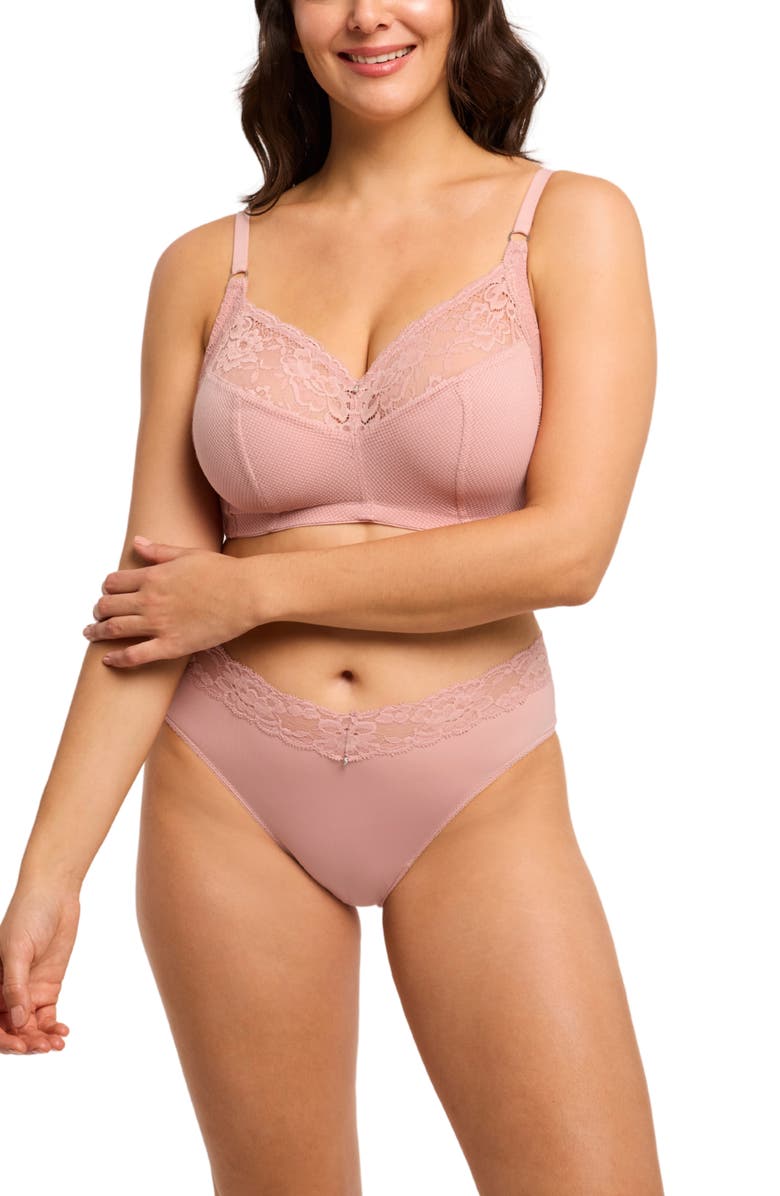 Montelle Intimates Ayla Wireless Bra, Alternate, color, Ballet Pink