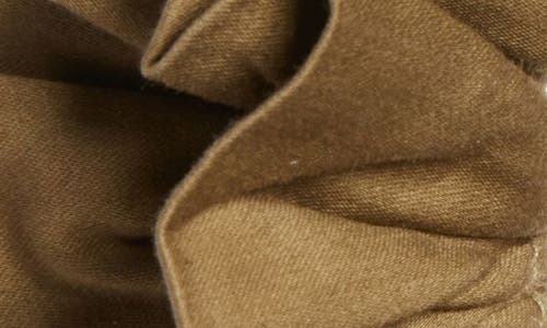 Damson Madder Garter Ruffle Scrunchie In Brown