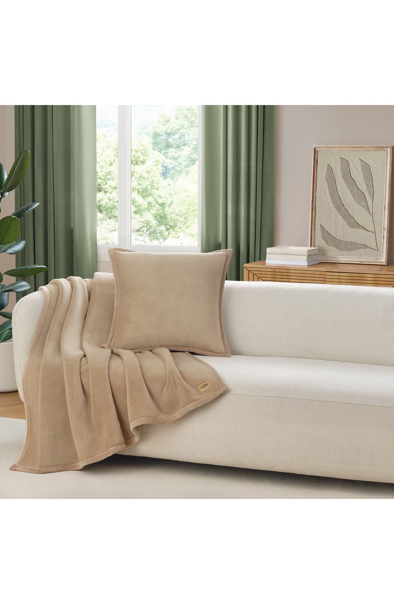 UGG<sup>®</sup> Coco Throw Blanket, Alternate, color, Mustard Seed