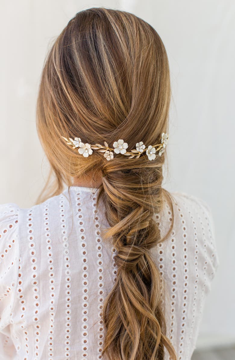 Brides & Hairpins Thisbe Halo Comb, Alternate, color, Silver