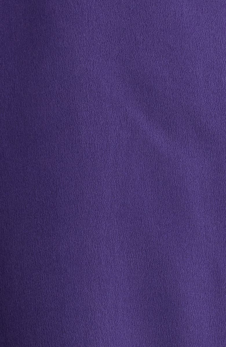 Lunya Piped Washable Silk Pajamas, Alternate, color, Flying Fig/ Lilac Haze