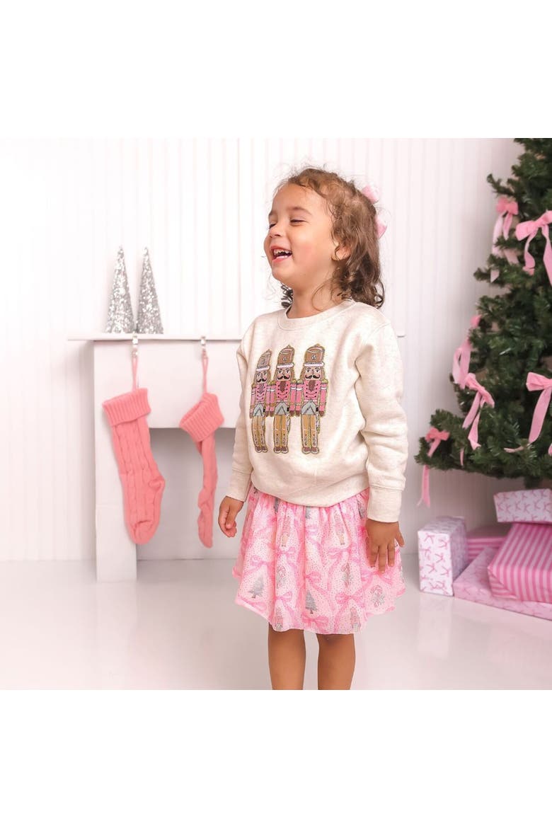 Nutcracker Trellis Christmas Tutu, Alternate, color, Pink
