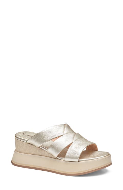 Colleen Platform Wedge Slide Sandal (Women)