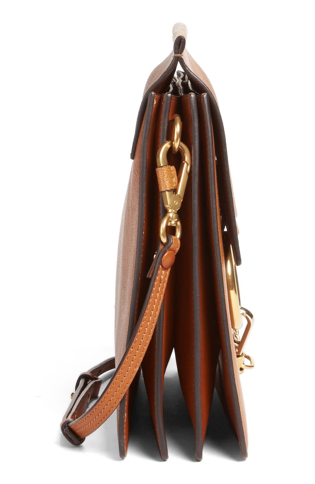 Chloé Faye Goatskin Leather Shoulder Bag, Alternate, color, 