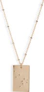 Set & Stones Zodiac Constellation Pendant Necklace