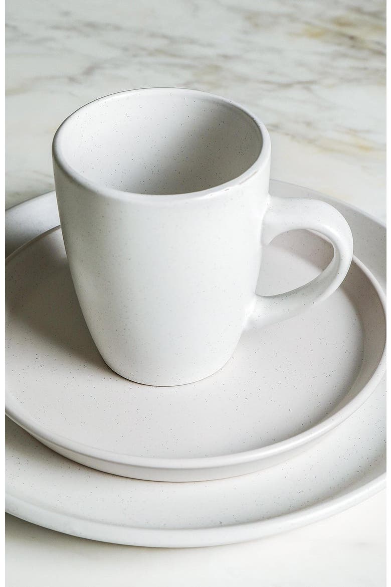 Albie Stoneware 32-Piece Dinnerware Set, Alternate, color, White 32-Pieces