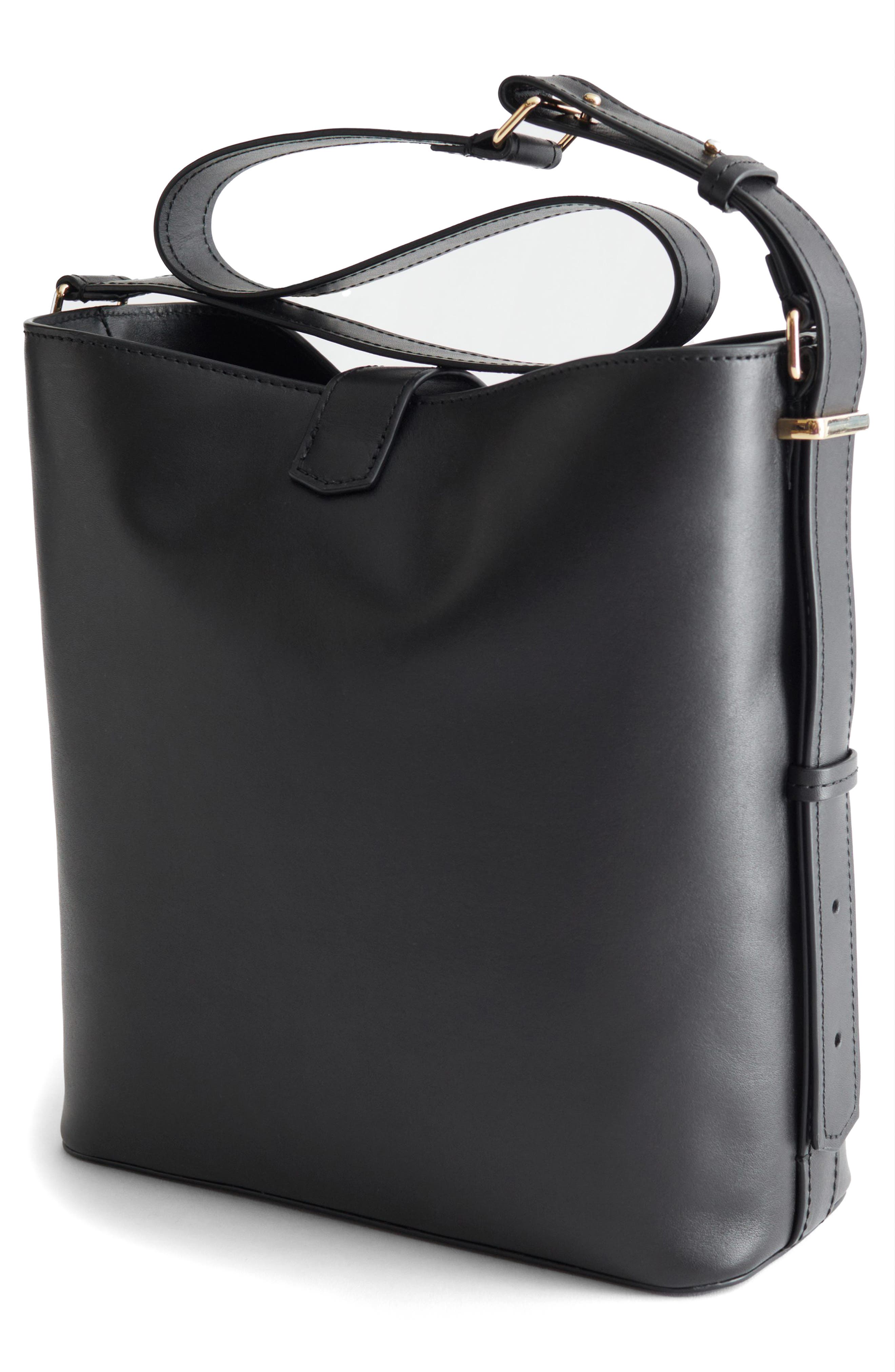 & Other Stories Large Leather Shoulder Bag, Alternate, color, 