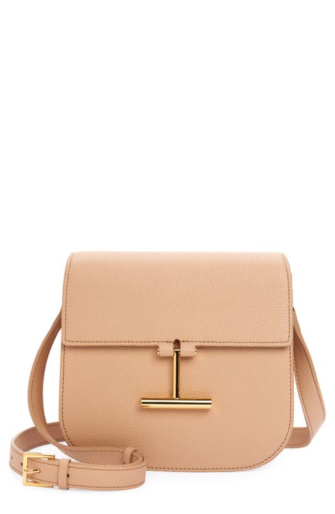 Mini Tara Grained Leather Crossbody Bag