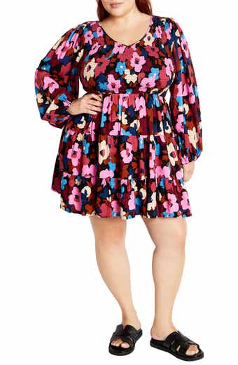 Jemma Long Sleeve Fit & Flare Minidress