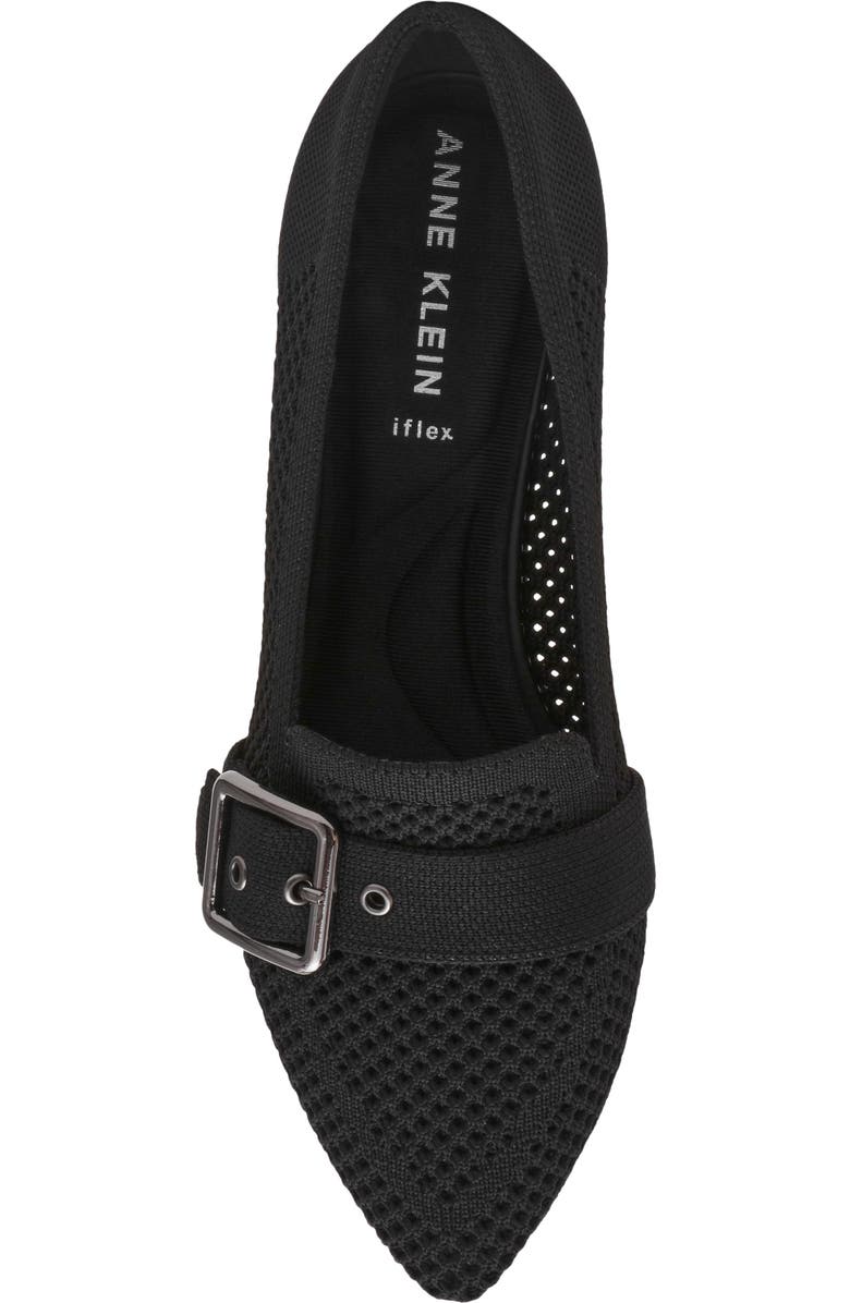 Anne Klein Oakland Pointed Toe Knit Flat, Alternate, color,