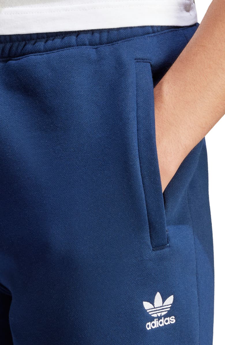 adidas Originals Trefoil Essentials Sweat Shorts, Alternate, color, Night Dark Indigo