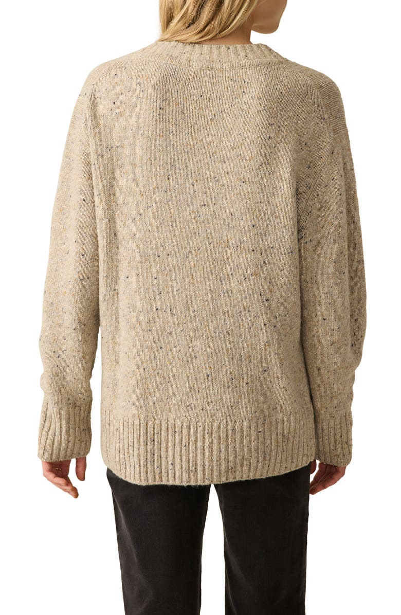 Faherty Driftwood Donegal Merino Wool Blend Sweater, Alternate, color, Oatcake