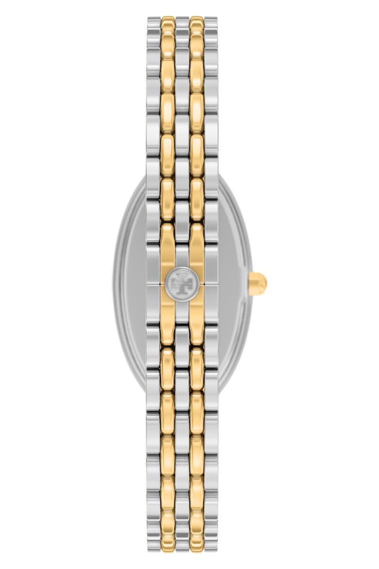 The Oval Elongated Bracelet Watch, 22mm x 38mm, Alternate, color, TWO TONE