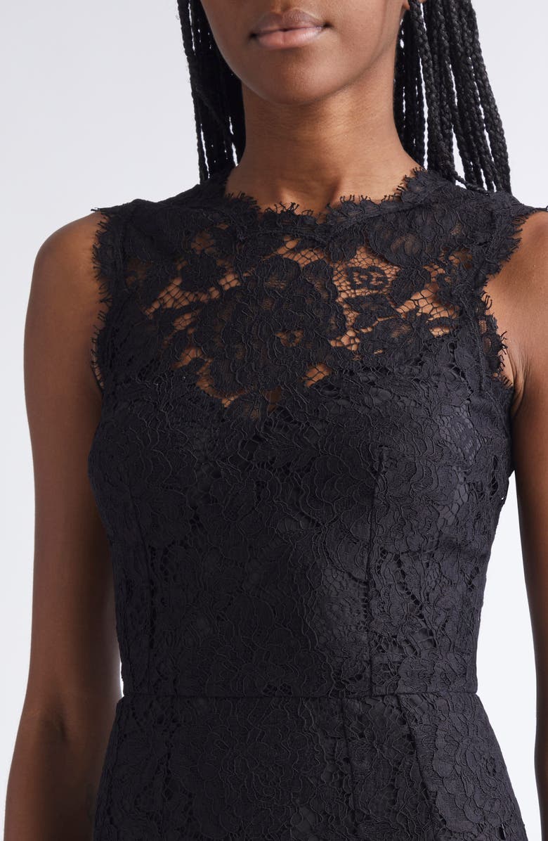 Dolce&Gabbana Cordonetto Lace Sheath Dress, Alternate, color, N0000 Nero