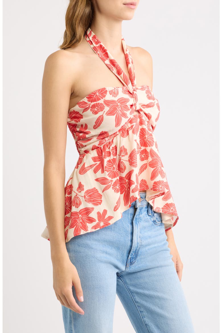Klara Halter Top, Alternate, color, RED FLORAL