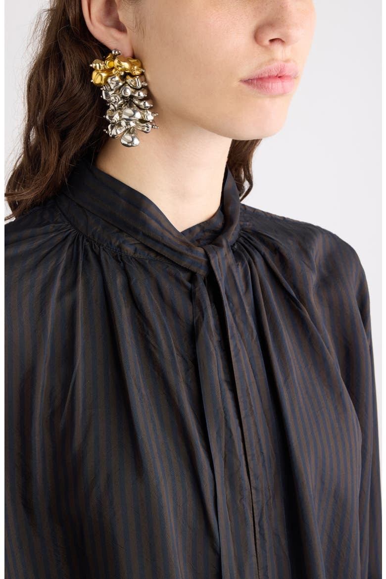 Brass Earrings, Alternate, color, SILVER 952