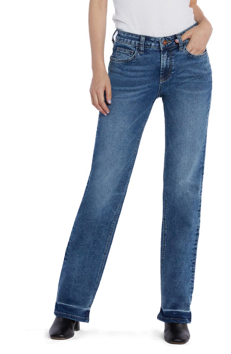 HINT OF BLU Mid Rise Boyfriend Jeans, Main, color, Art Blue
