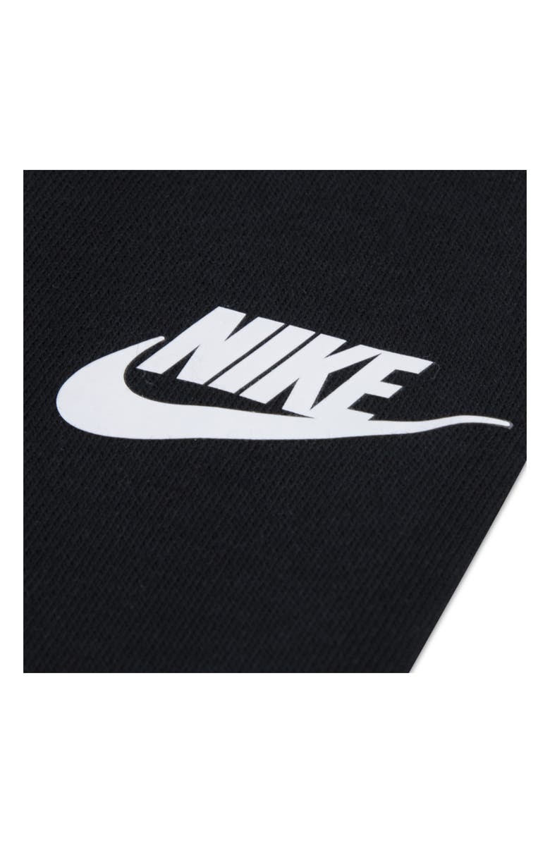 Nike Sportswear Club Long Sleeve T-Shirt, Fleece Vest & Joggers Set, Alternate, color, Black/ White