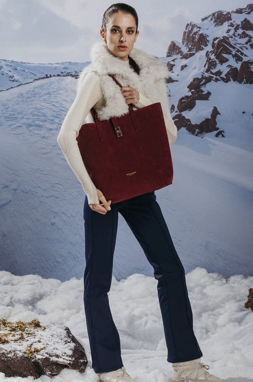 Teddy Blake Nina Suede 12" In Dark Red