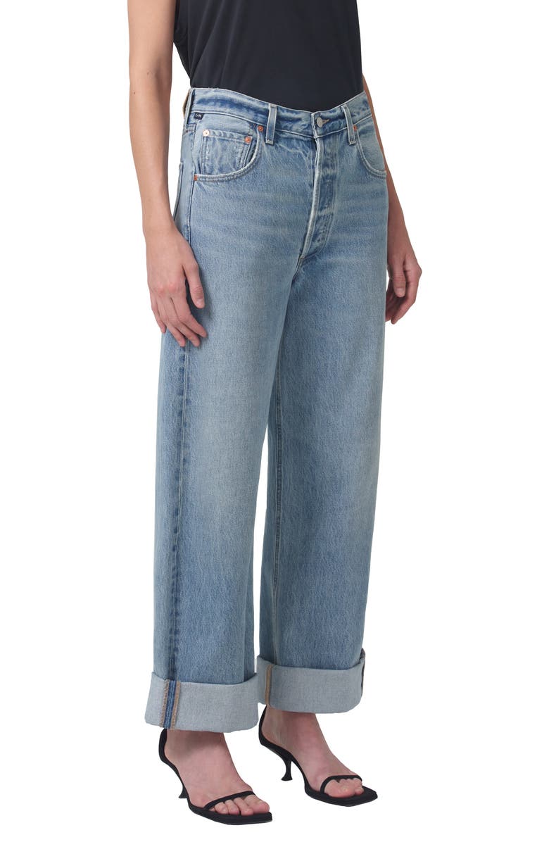 Citizens of Humanity Ayla Baggy Organic Cotton Wide Leg Jeans, Alternate, color, 