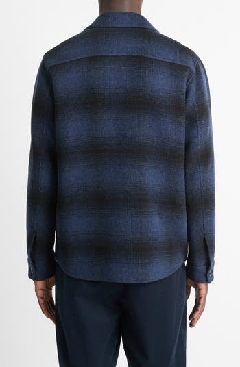 ジャケット・アウター Nordstrom wool blouson jacket BLK S Vince Plaid Splittable Wool Blend Shirt Jacket | Nordstrom
